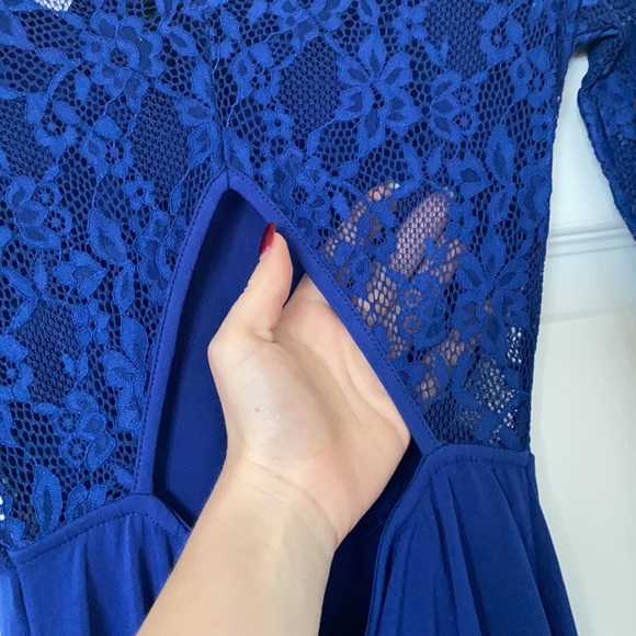 H&M Lace Long Sleeve Mini Dress - Picture 3 of 7